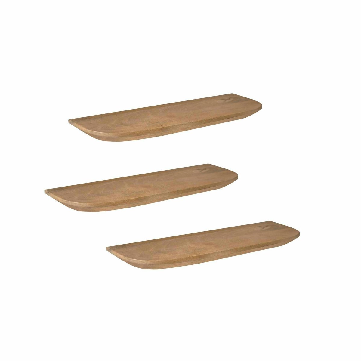 Etagère murale en bois (lot de 3) ALMA bois clair, PIER IMPORT