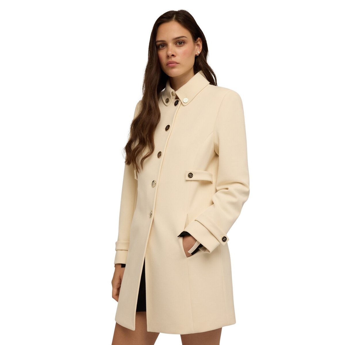 Manteau léger à simple boutonnage beige, MOTIVI