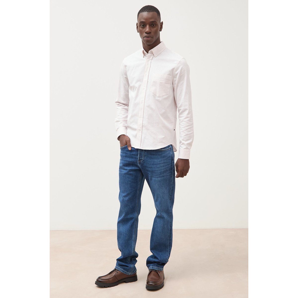 Jeans regular longueur 32 denim stone, BONOBO