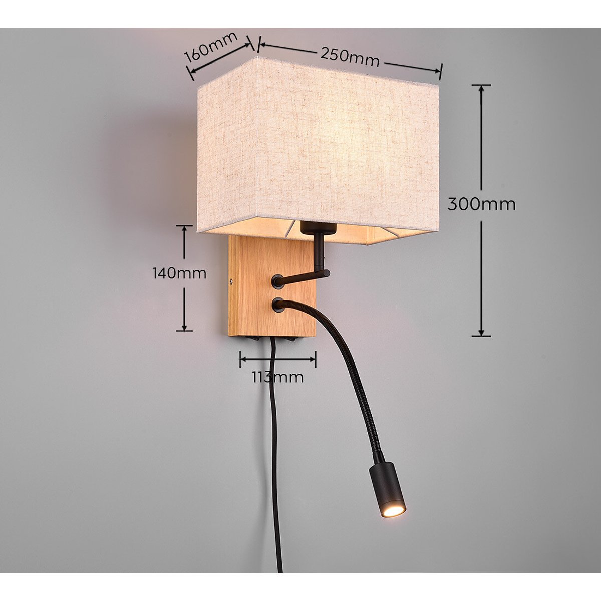 Aplique Nilan, da Trio Lighting natural, TRIO LIGHTING