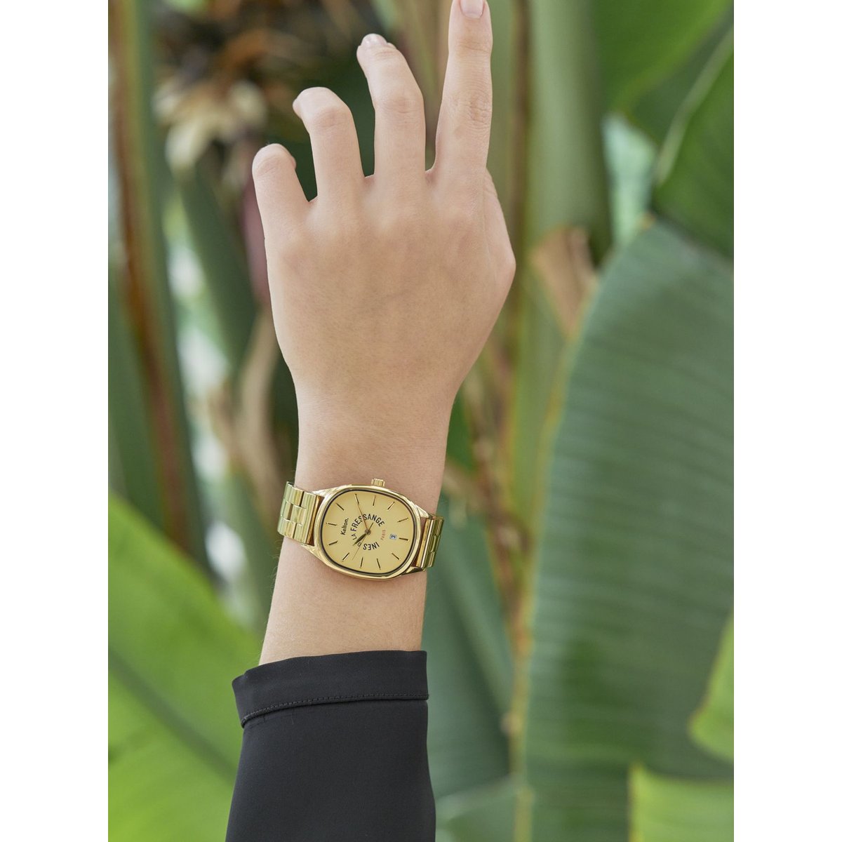 Montre grande colorama kelton x ines de la fressange paris jaune, INES DE LA FRESSANGE PARIS