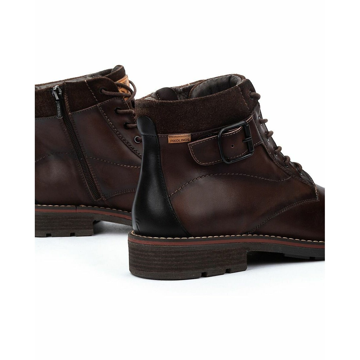 York Lace-Up Ankle Boots in Leather brown, PIKOLINOS