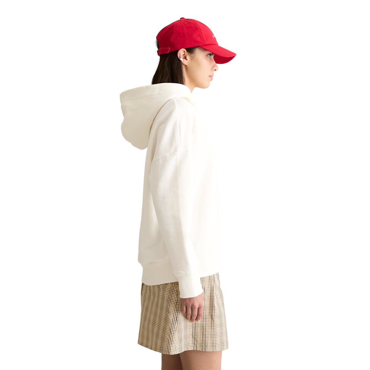 Sweat à capuche coupe classique avec intérieur douillet blanc naturel, MARC O’POLO DENIM