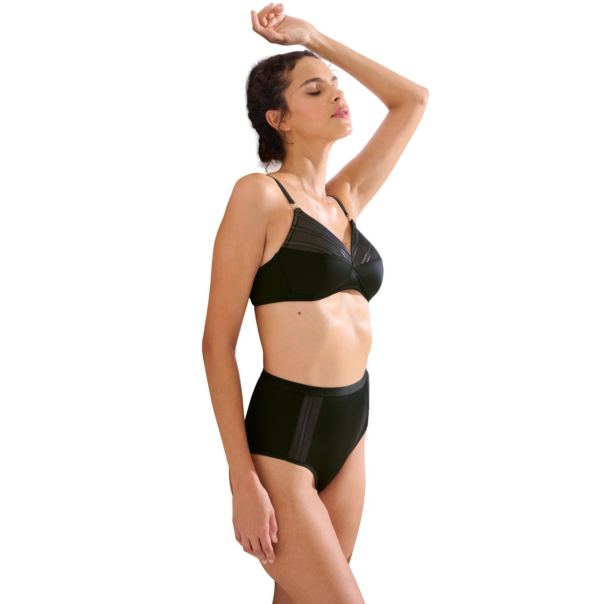 Culotte taille haute PRINCESS noir, LISCA