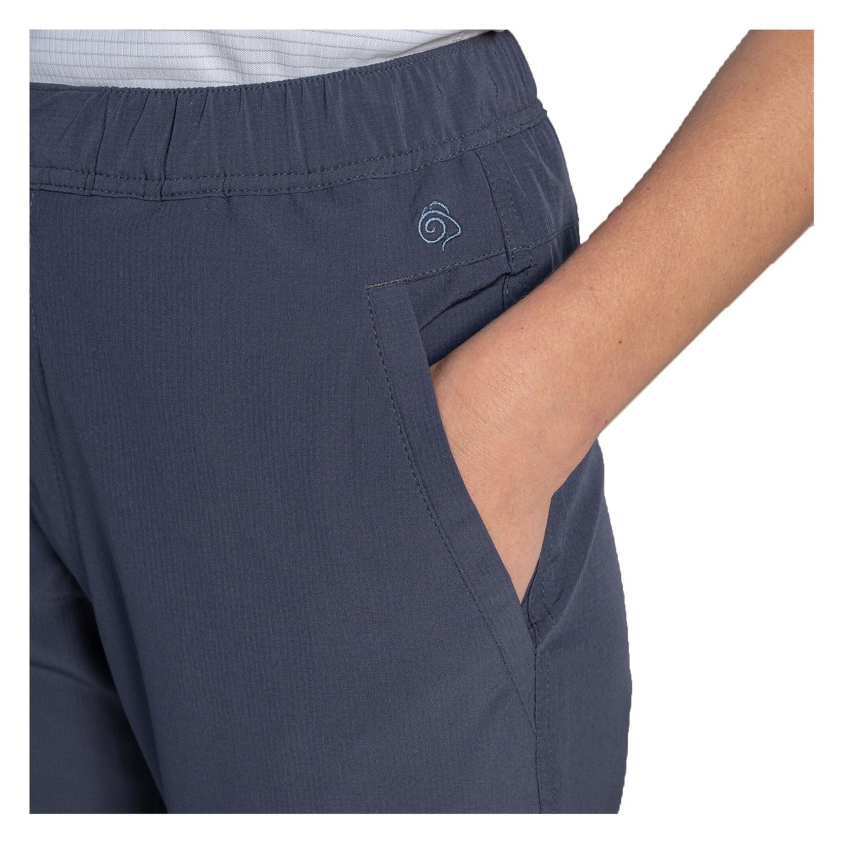 Pantalon à taille haute élastiquée LOLA anthracite, CRAGHOPPERS