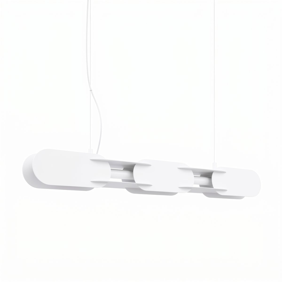 Suspension Acier Blanc LED 1 Chain blanc, EDEN