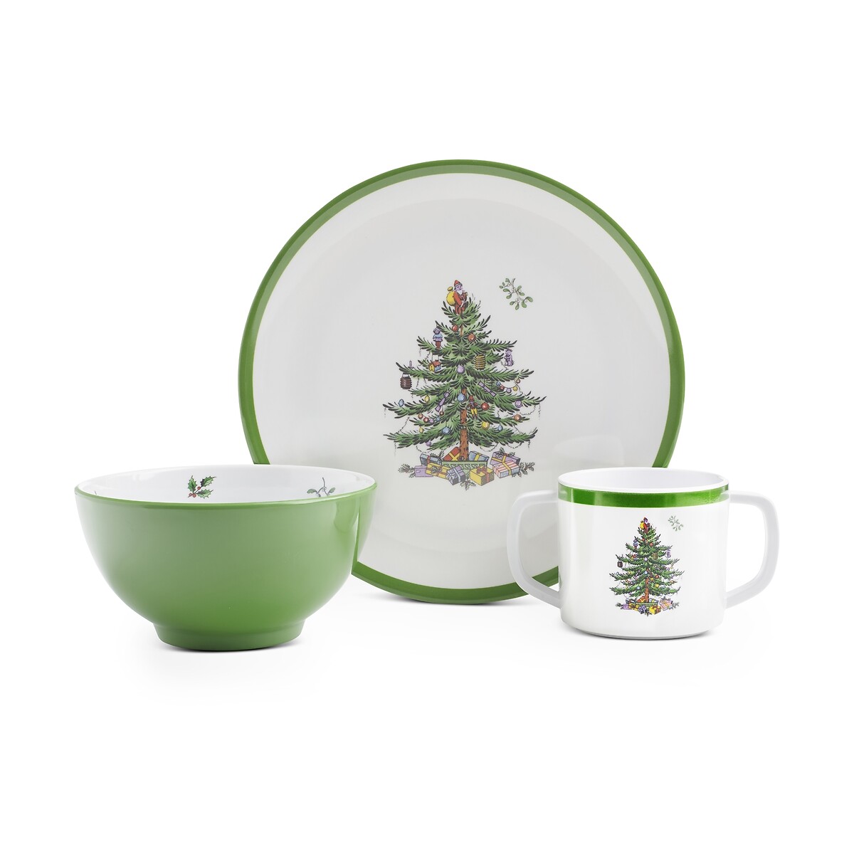 3-Piece Christmas Tree Children's Dinner Set multi-coloured, SPODE