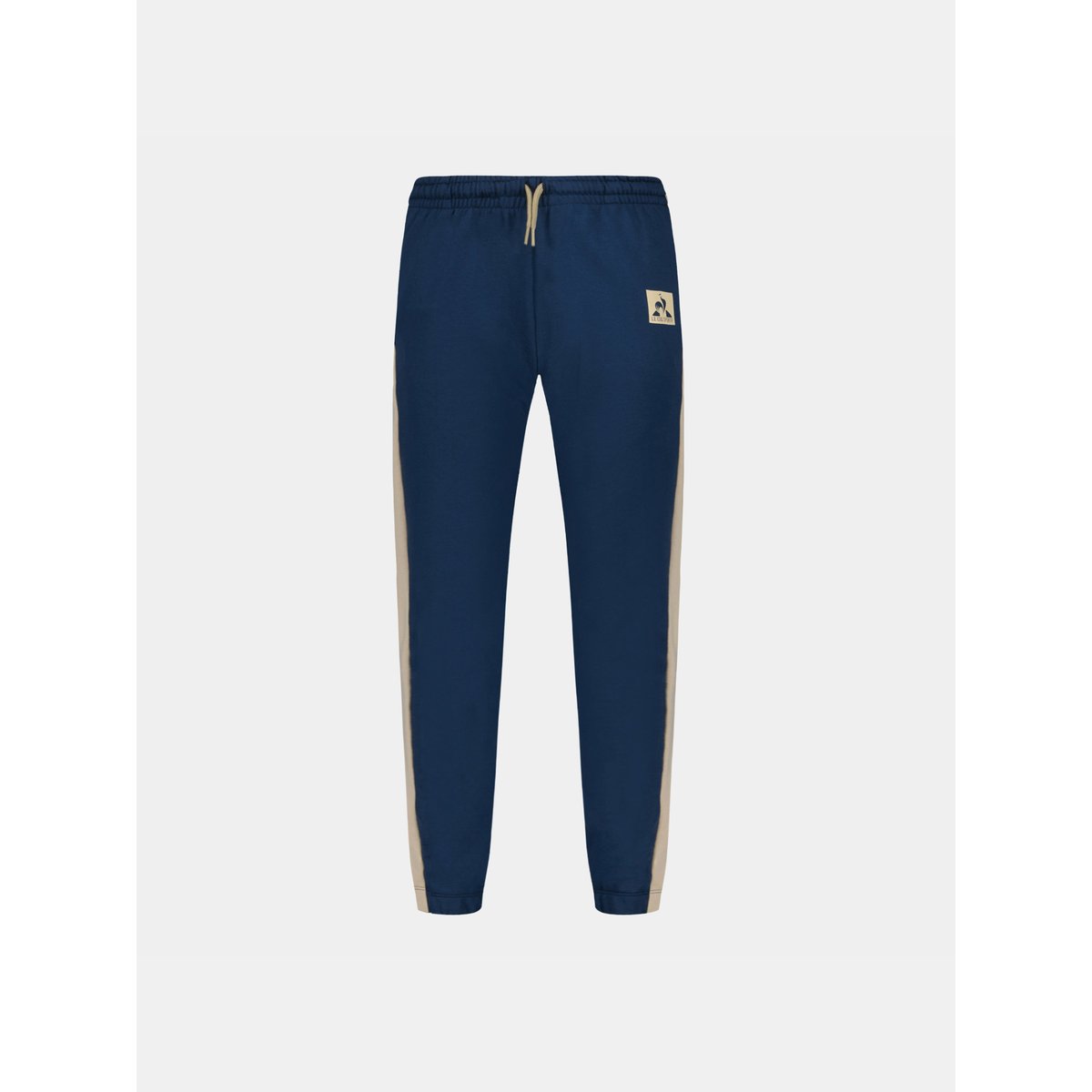 Pantalon en molleton léger avec bandes côtés contrastées Graphique blue light, LE COQ SPORTIF