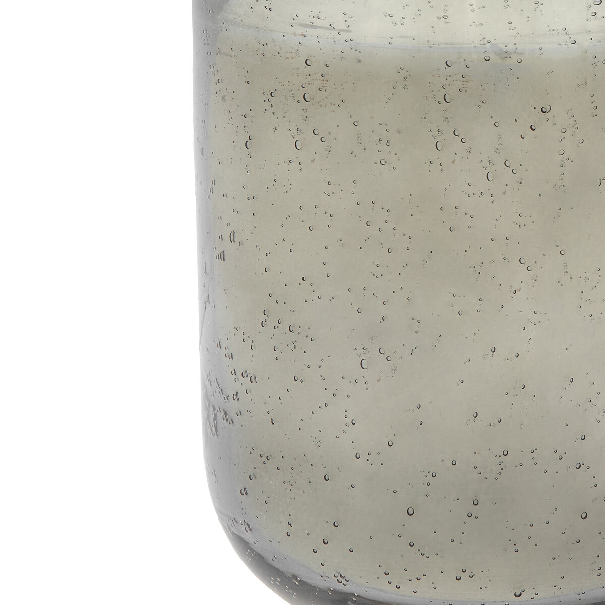 Large Rose Oud Filled Glass Candle grey, ÉDITÉ