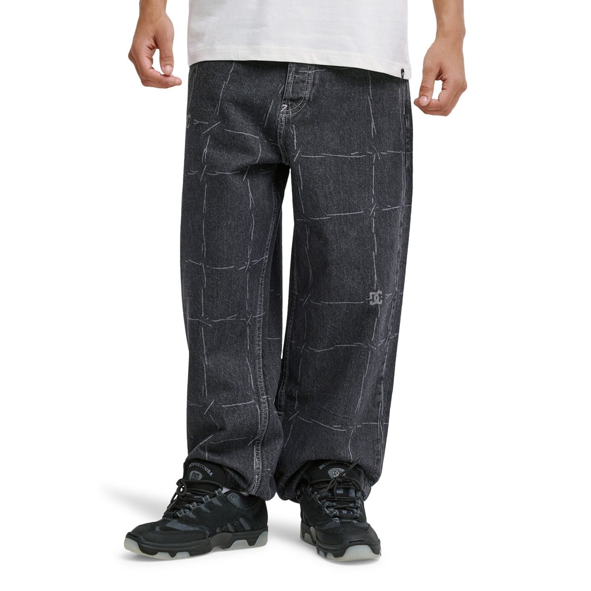 Jean en denim BAGGY WIRED. noir wired 32 black, DC SHOES