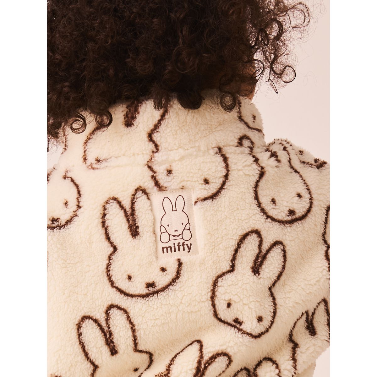 Polaire à col zippé crème miffy, NEXT