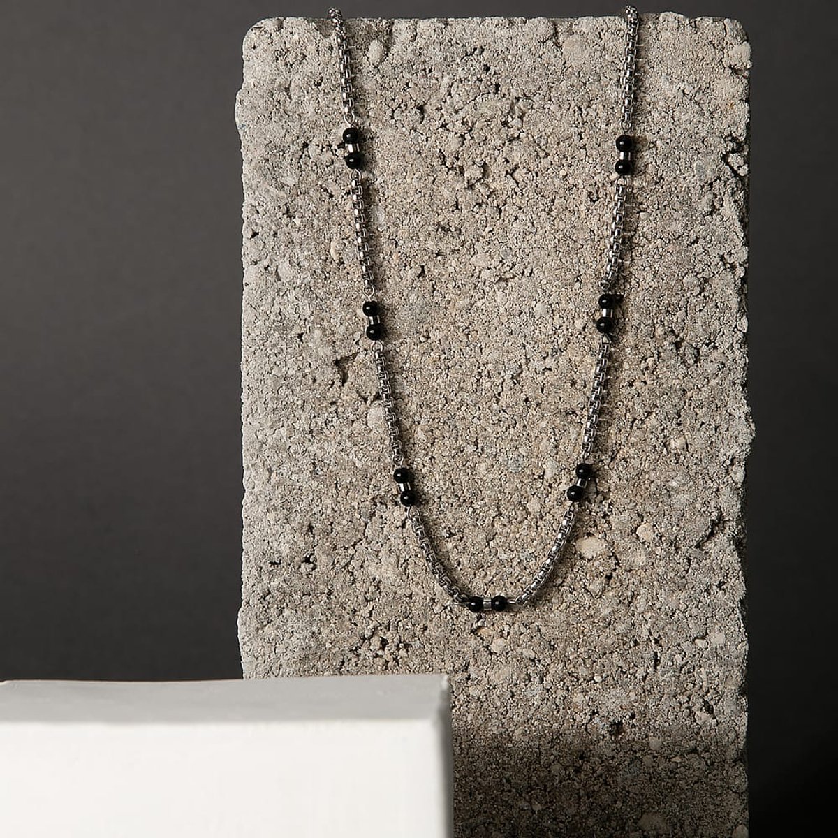 Colliers en Onyx/steel et Onyx acier inoxydable, MORELLATO