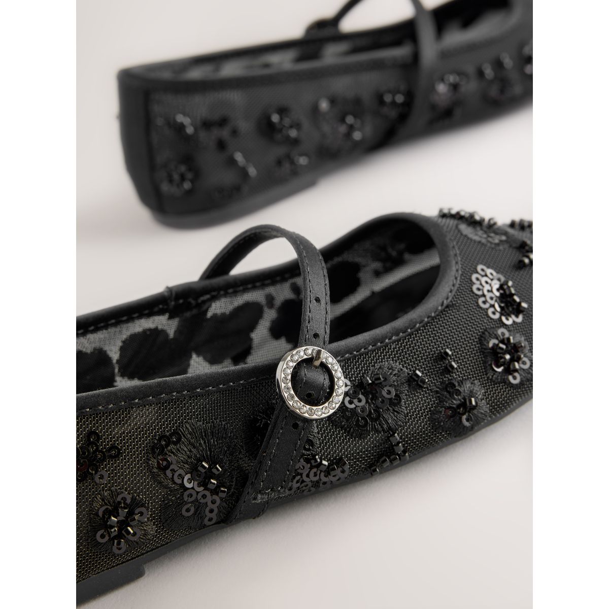 Babies pour grandes occasions maille noire, NEXT