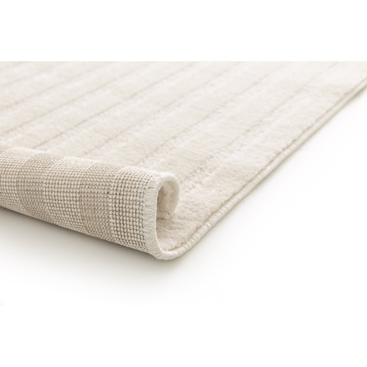 Tapis doux et confortable et graphique ARCADE beige sable, AFK LIVING