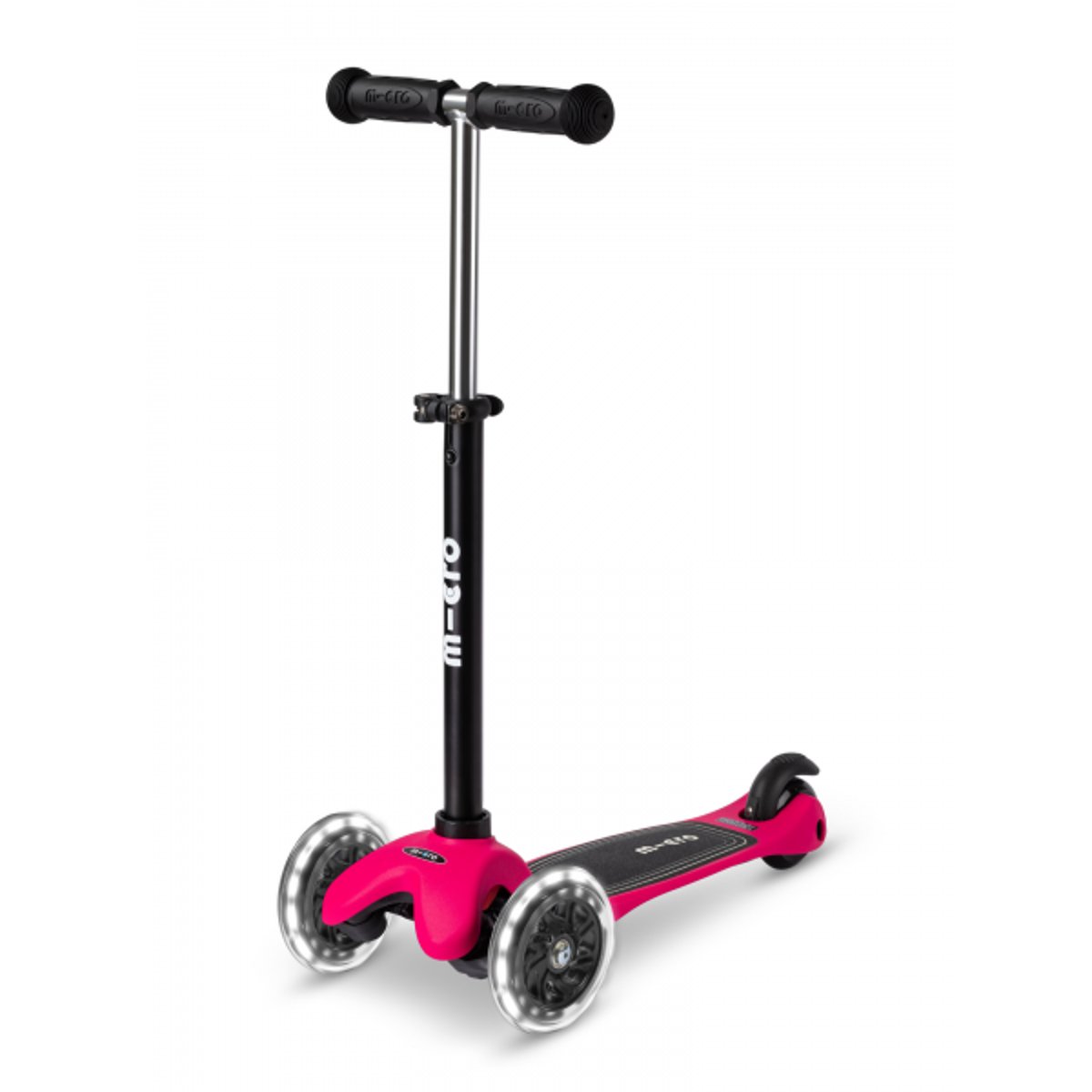 Mini Micro 3en1 Lite LED - rose framboise, MICRO MOBILITY