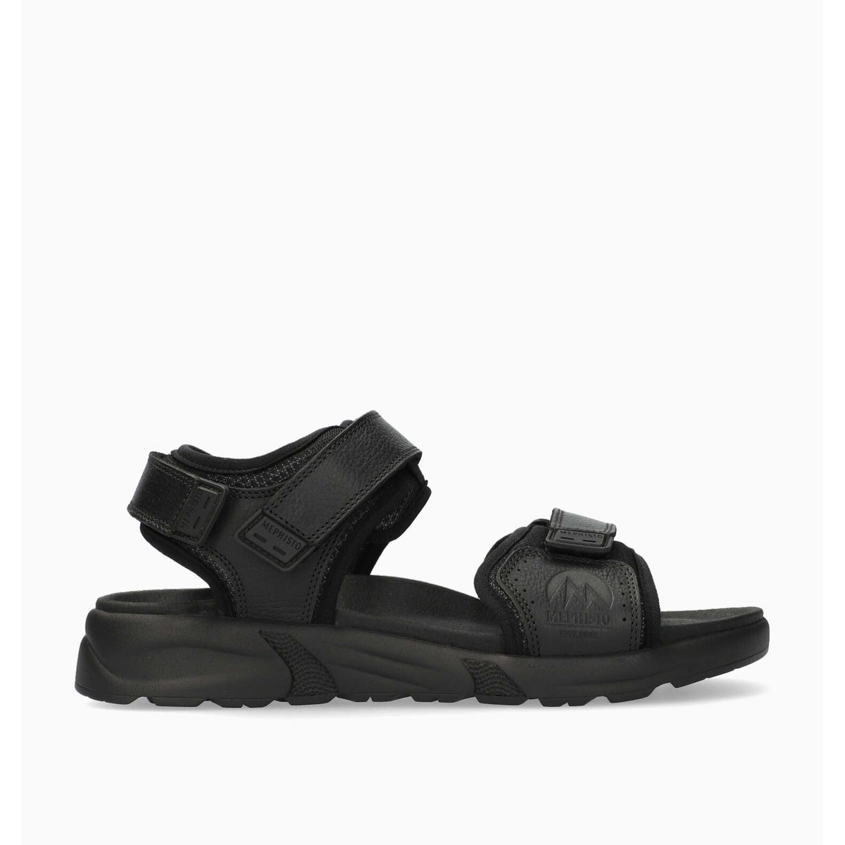 Sandales en cuir / textile TITO noir 5139, MEPHISTO