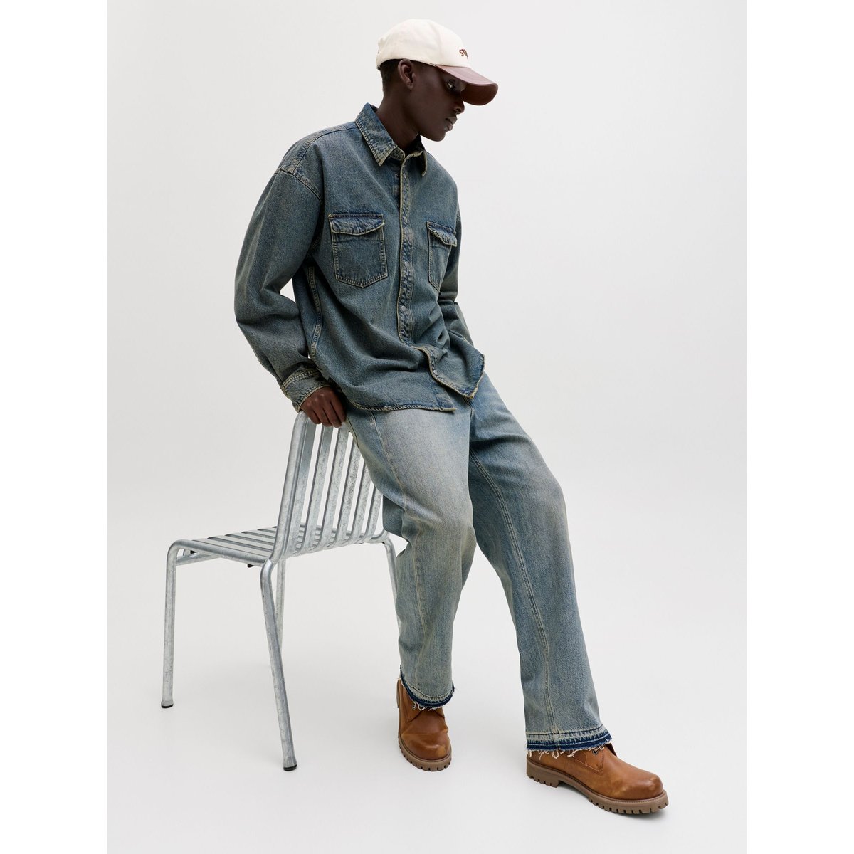 Jean Baggy Fit blue denim, JACK & JONES