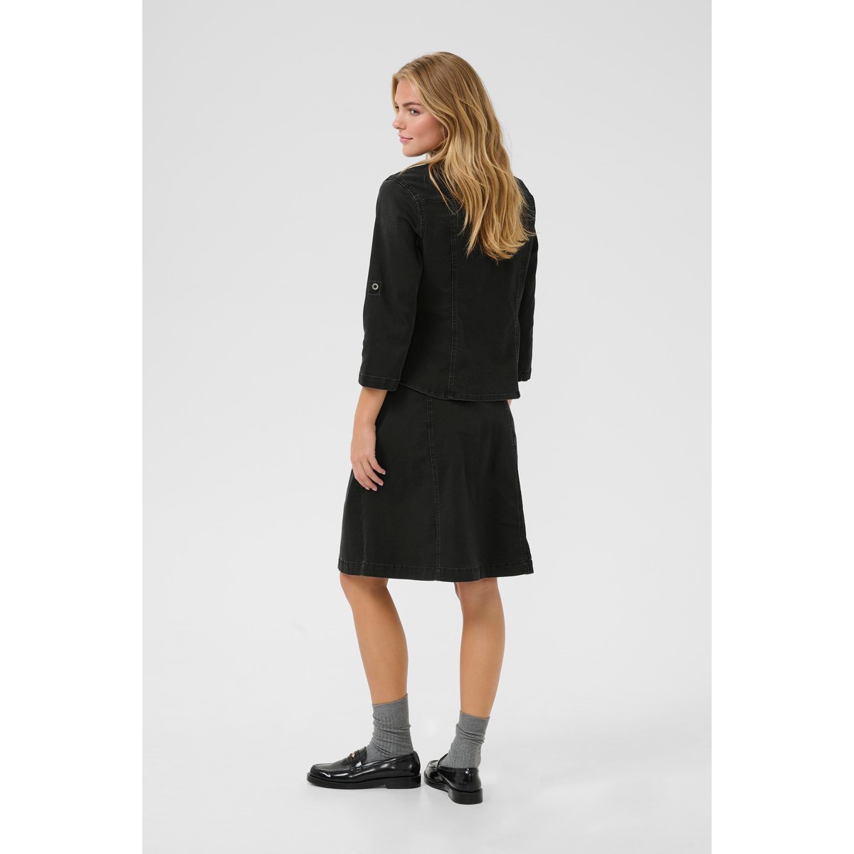 Chemise en jean noir black washed denim, CREAM