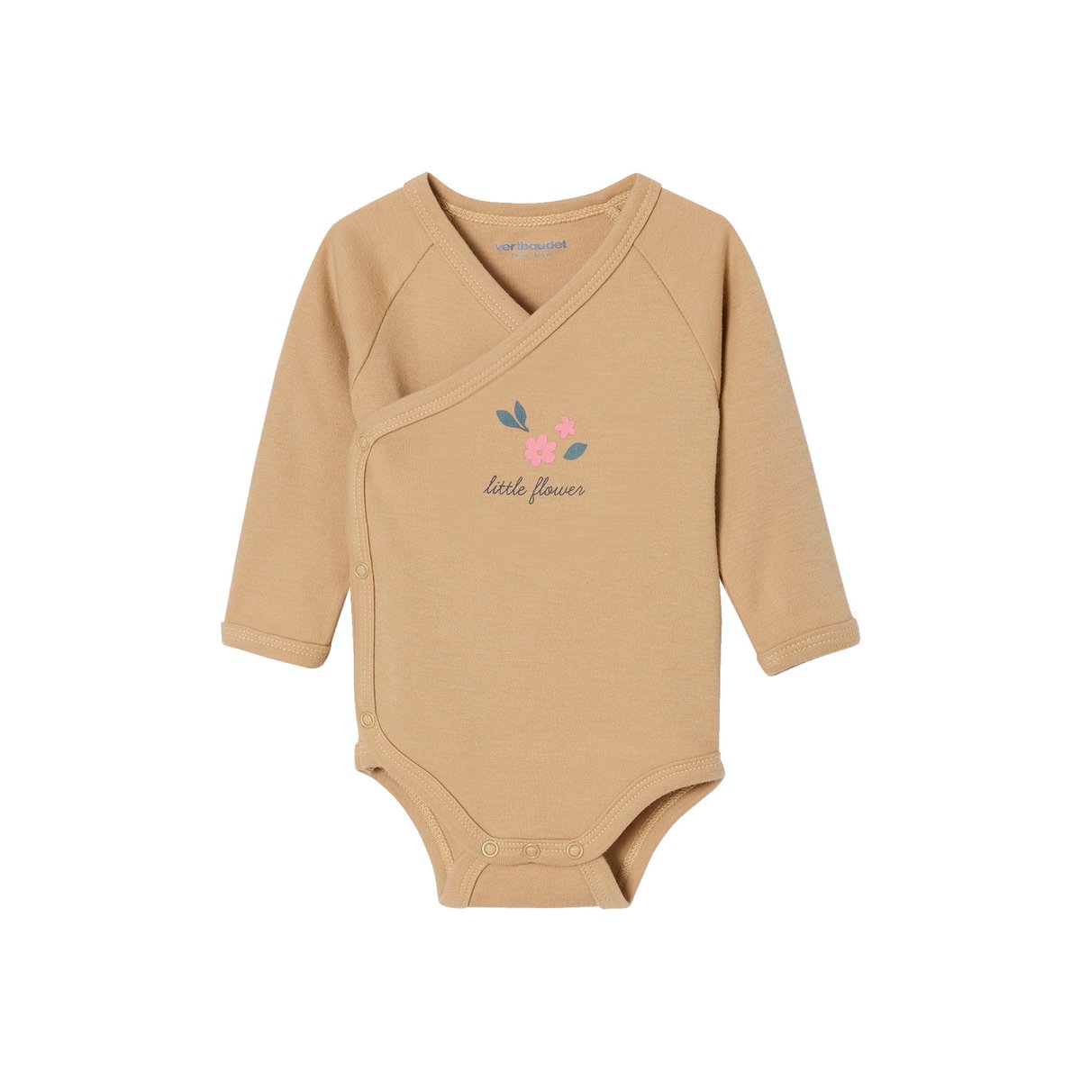Ensemble pyjama bébé + 2 bodies coffret cadeau naissance écru, VERTBAUDET