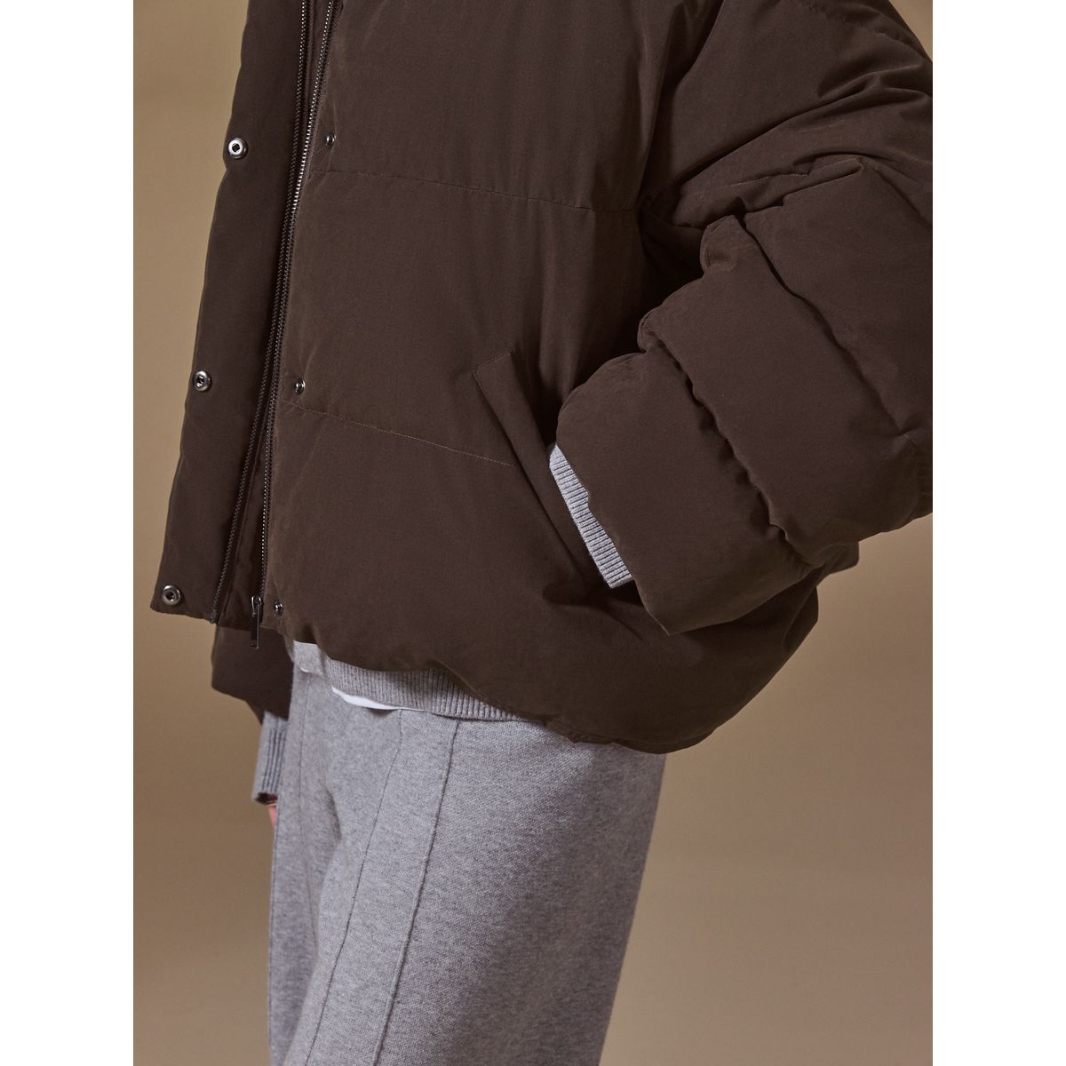 Veste courte à manches chauve-souris marron chocolat, NEXT