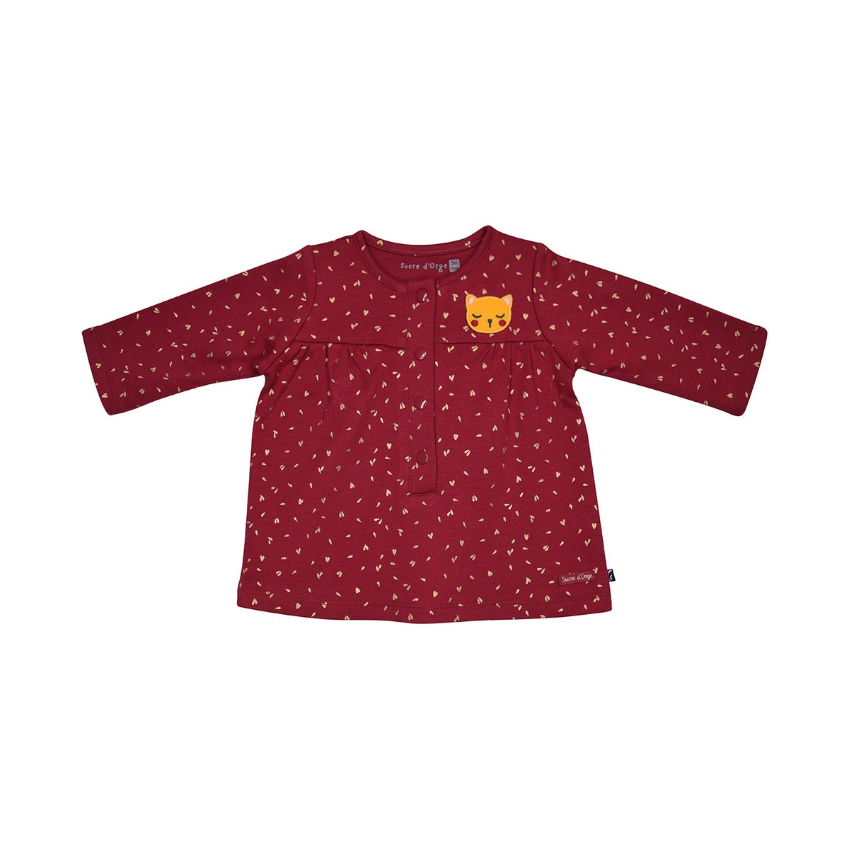Tunic pantalon chaussettes ingrid interlock bebe blanc, SUCRE D'ORGE