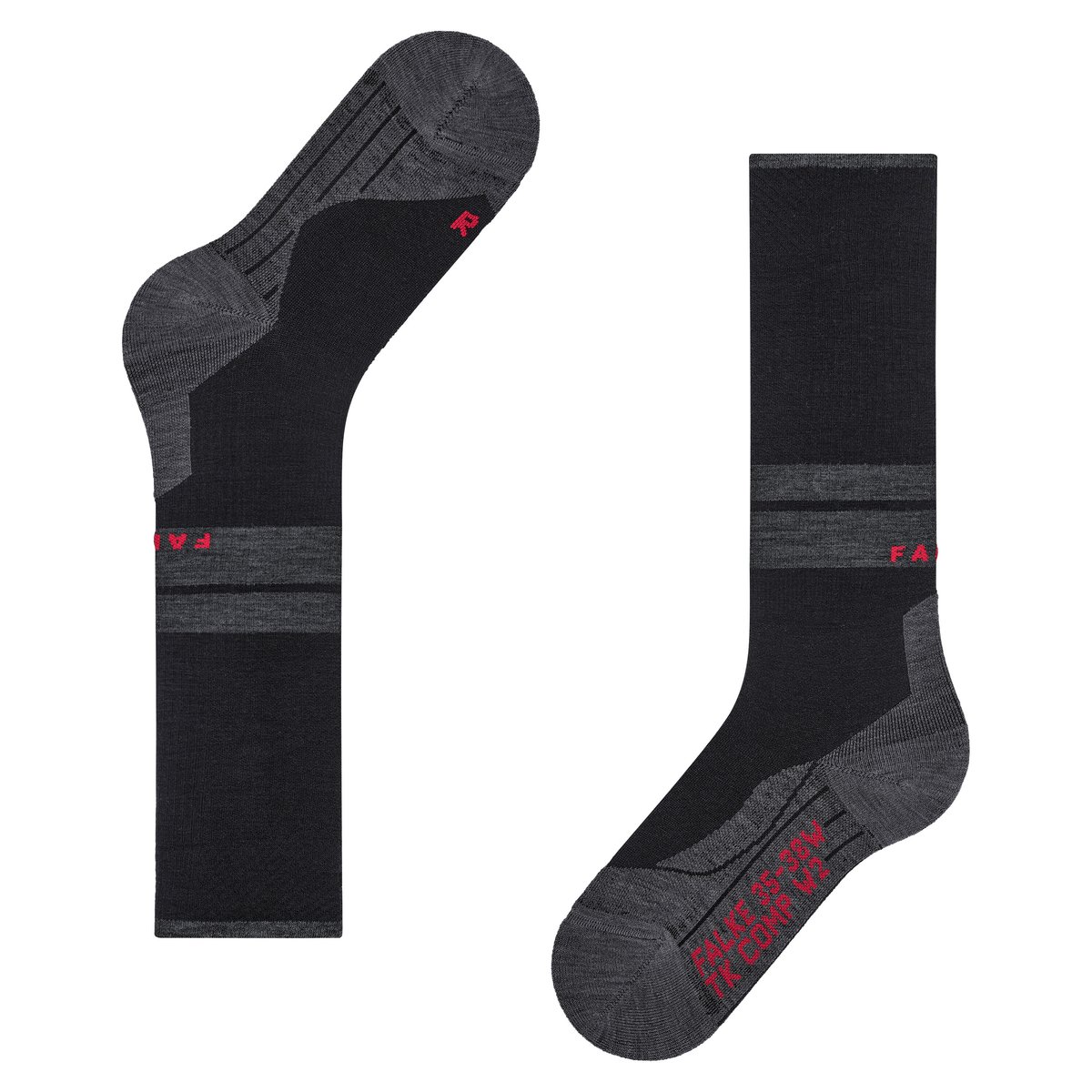 Mi-bas TK Compression Energy noir, FALKE