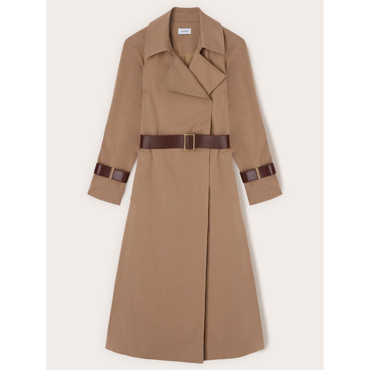Trench avec ceinture beige, MOTIVI