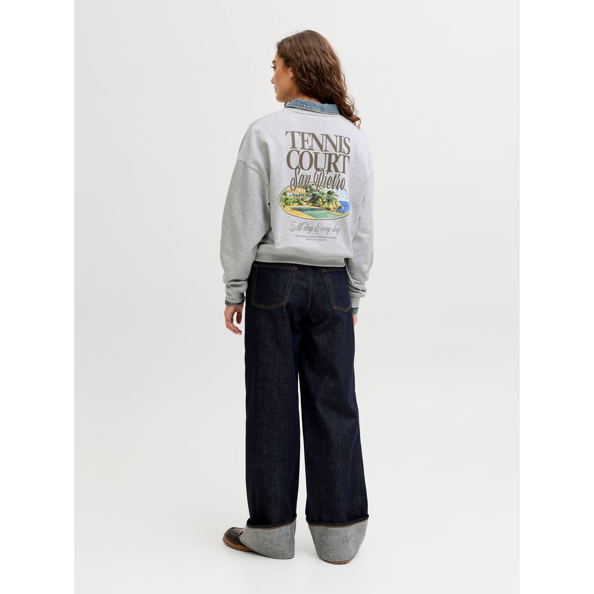 Sweat-Shirt light grey melange 1, JJXX