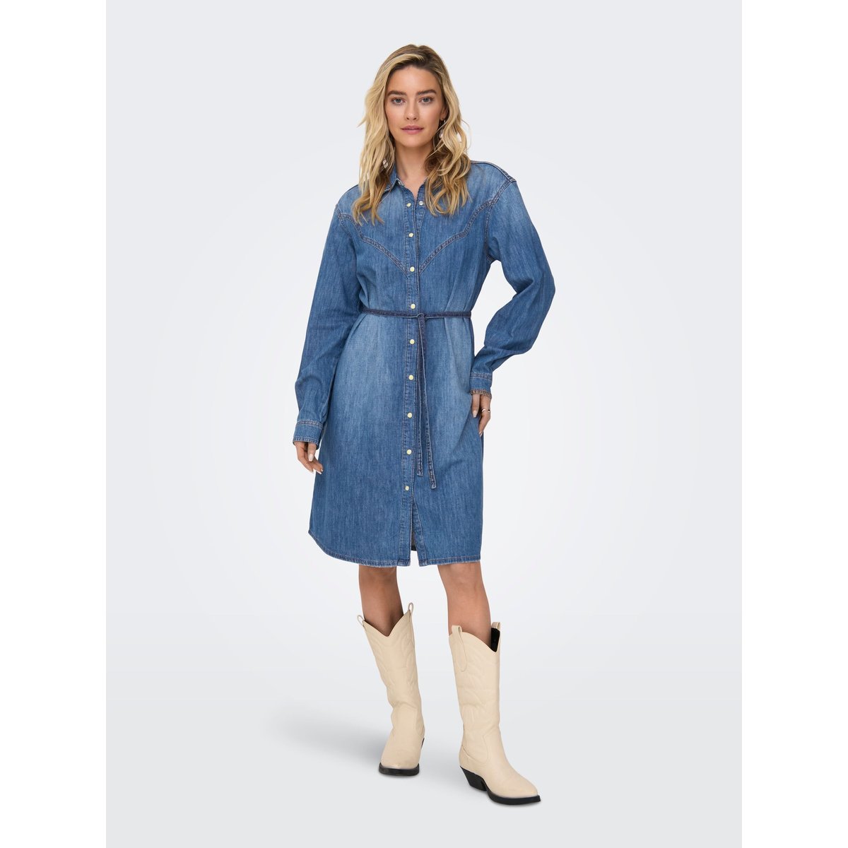 Robe En Denim medium blue denim, ONLY