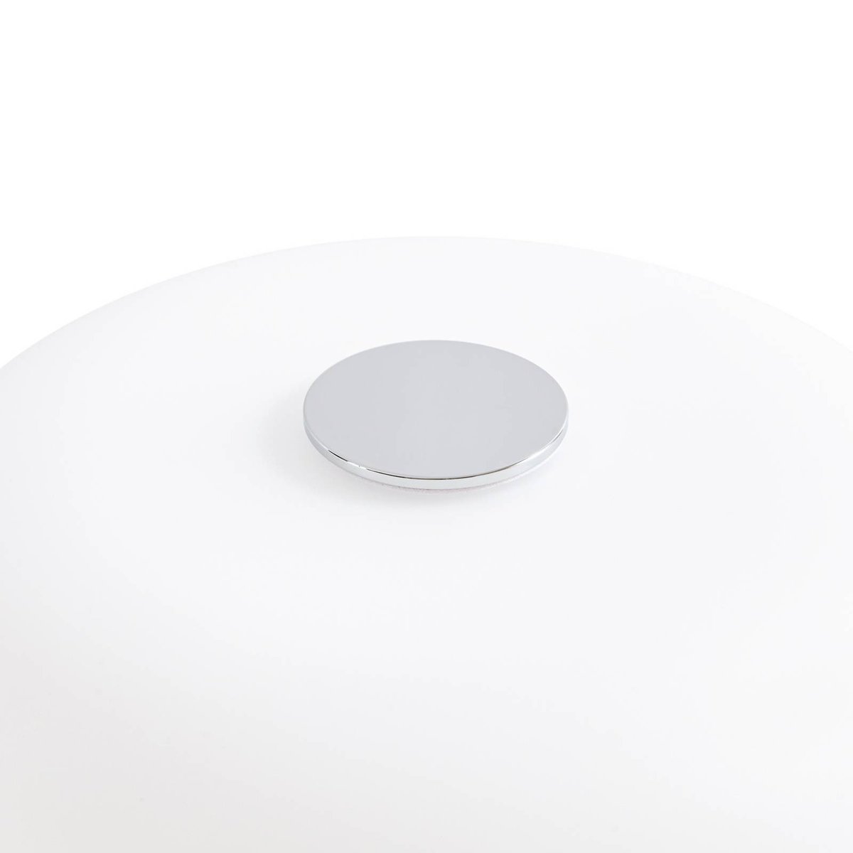 Luminaire de terrasse en verre designLED chrome, blanc, LUCANDE