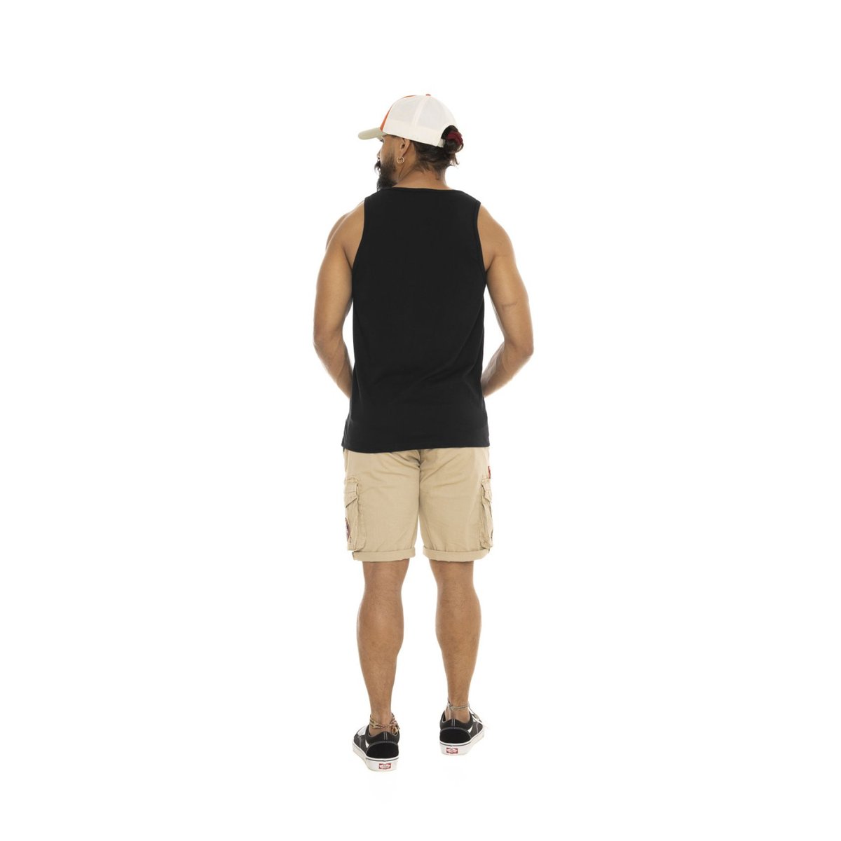 Débardeur homme en coton Base avec logo noir/orange, VON DUTCH