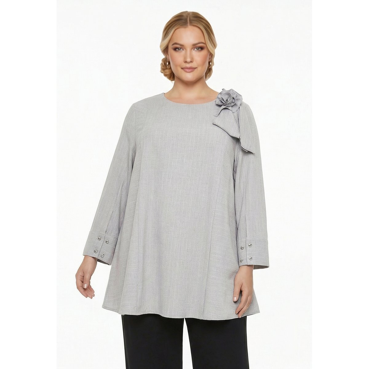 Tunique avec manches longues gris, YOEK