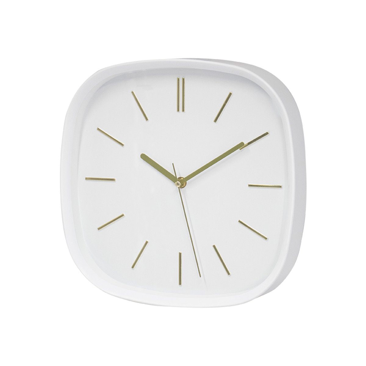Horloge carrée 30cm blanc, EMDE