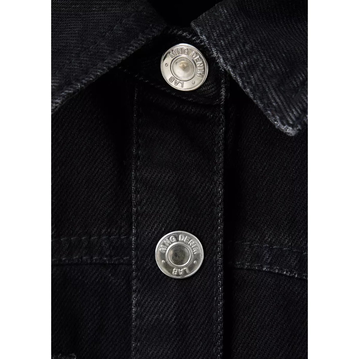 Robe courte en jean black denim, MANGO KIDS