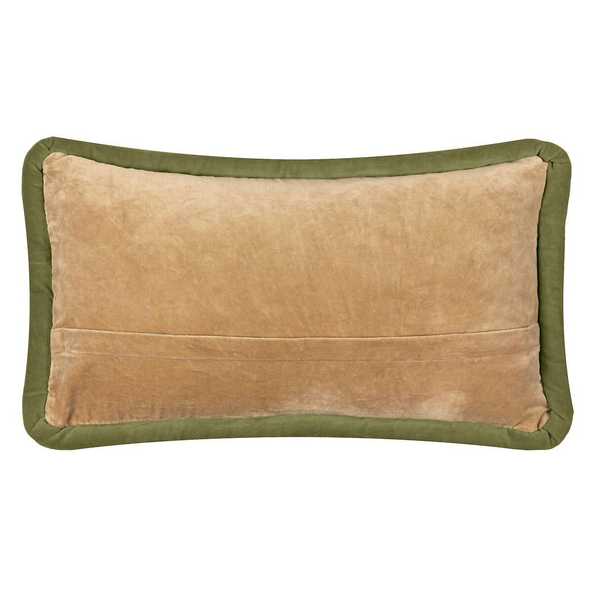 MADE.COM Huxley Cotton Velvet Feather Filled Cushion cinnamon, MADE