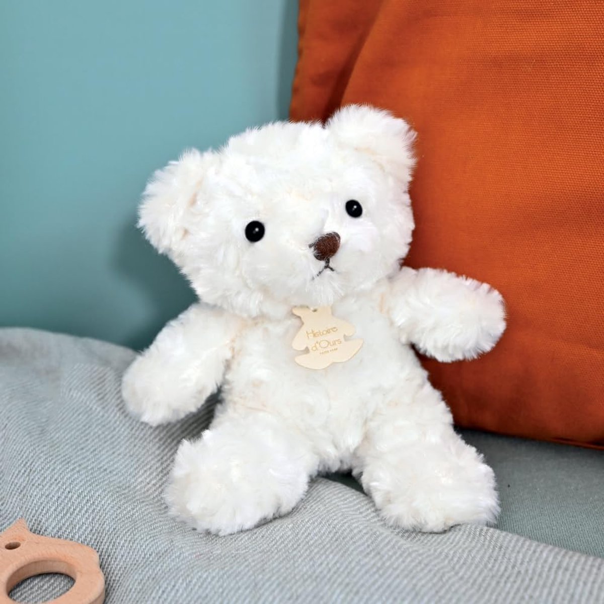 Peluche Ours Câlin 21 cm beige, HISTOIRE D'OURS