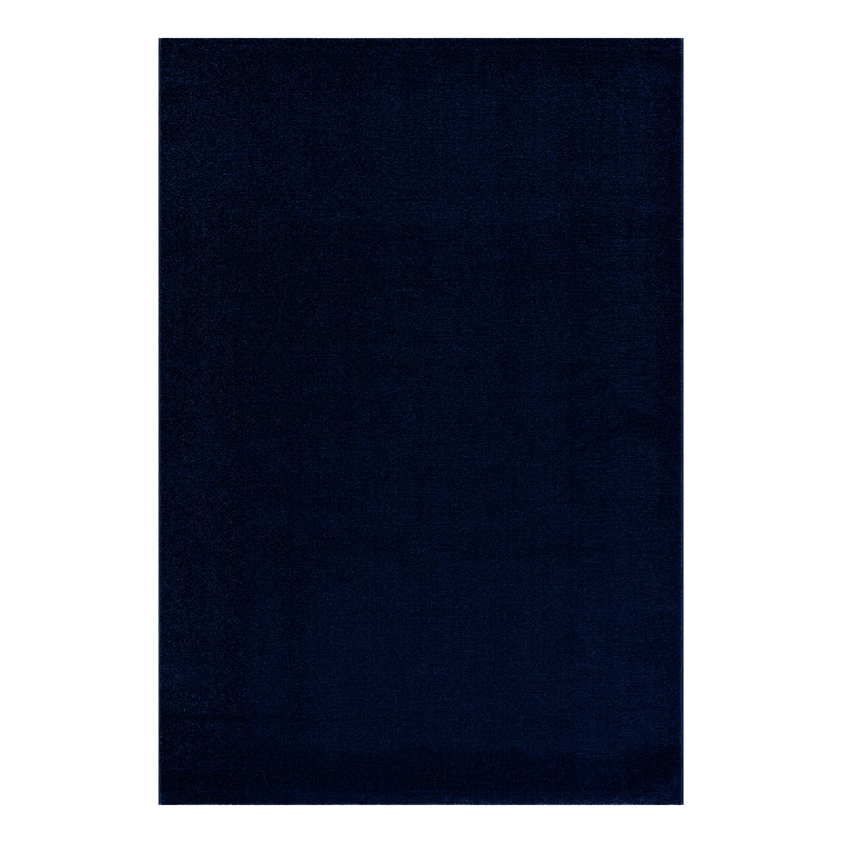 Tapis salon et chambre tissé motif uni NOSSA bleu marine, UN AMOUR DE TAPIS