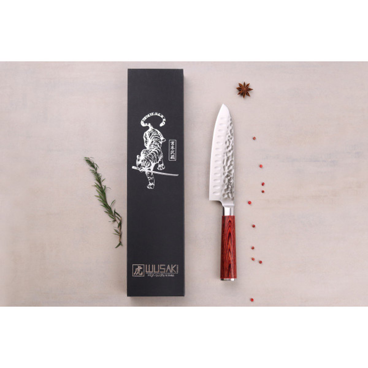 Santoku Pakka X50 17cm v002231, WUSAKI