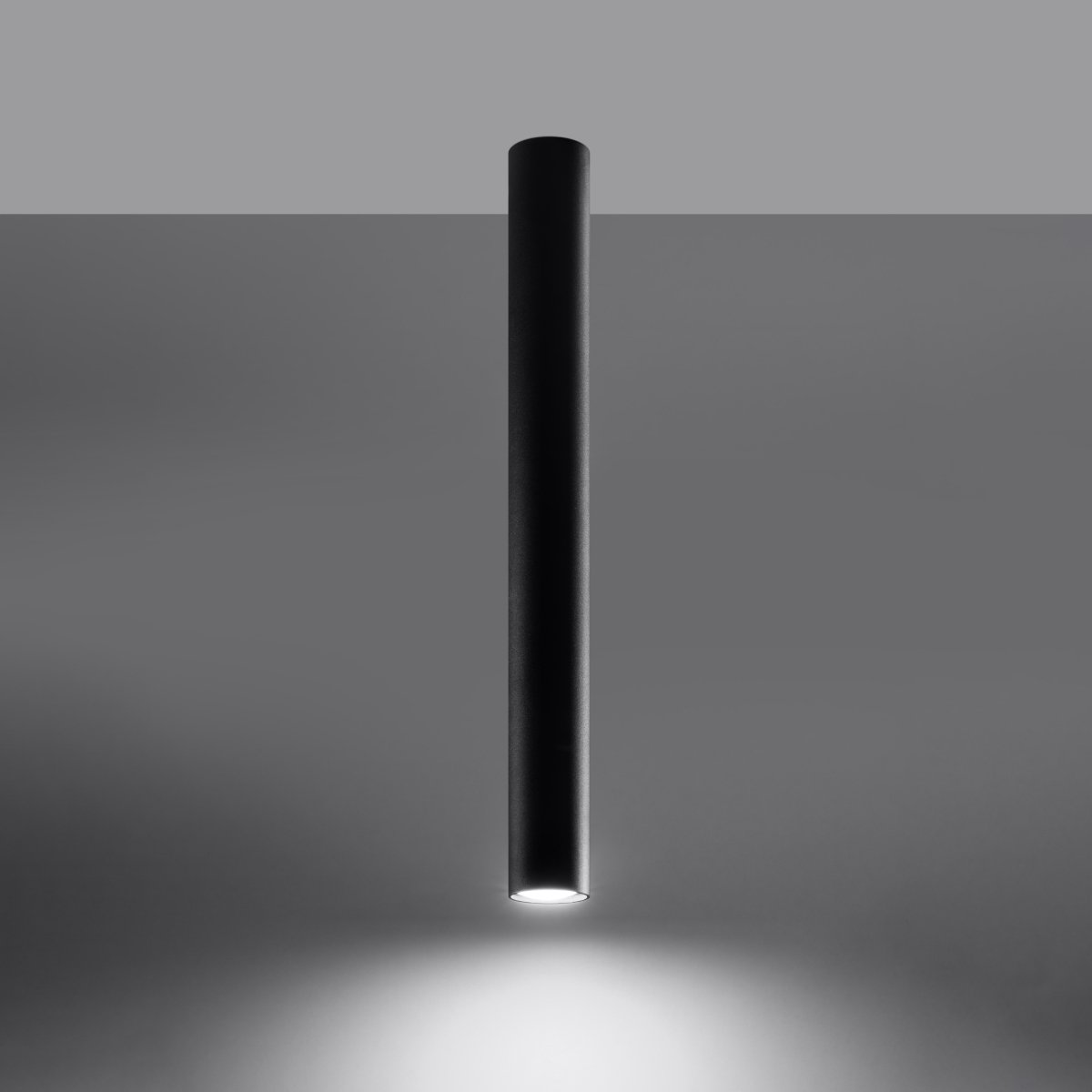 Plafonnier Acier Noir GU10 1 Lagos 60 noir, EDEN