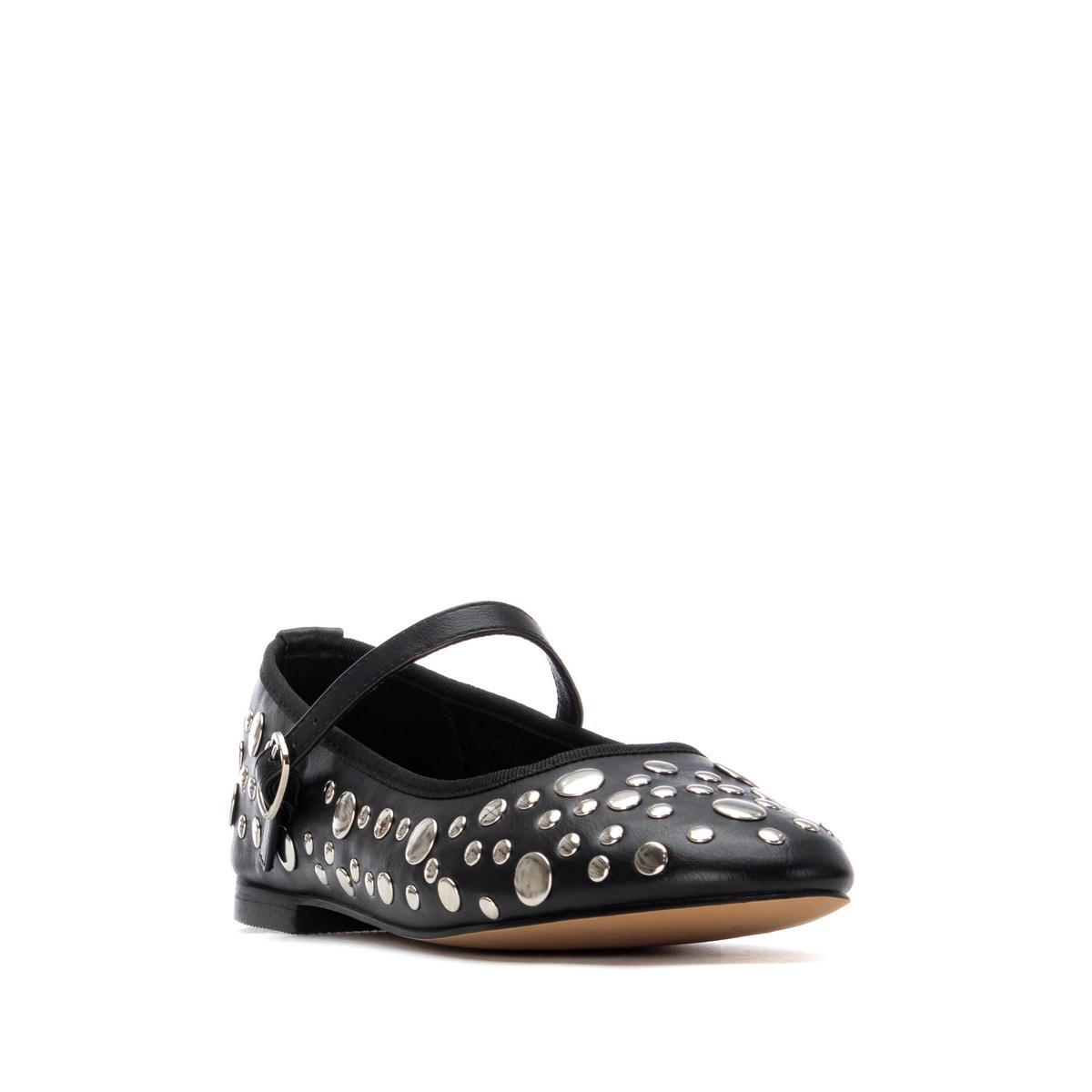 Chaussure Ballerine Plaine Décontractée Boucle noir, XTI