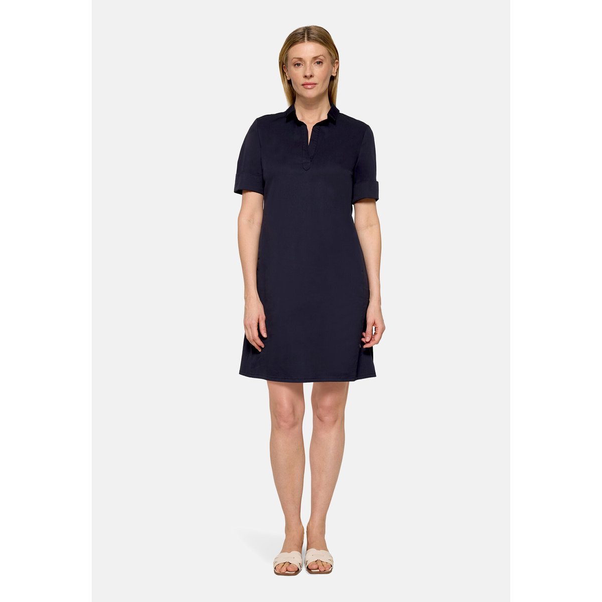 Robe-chemisier à poches night sky, VERA MONT