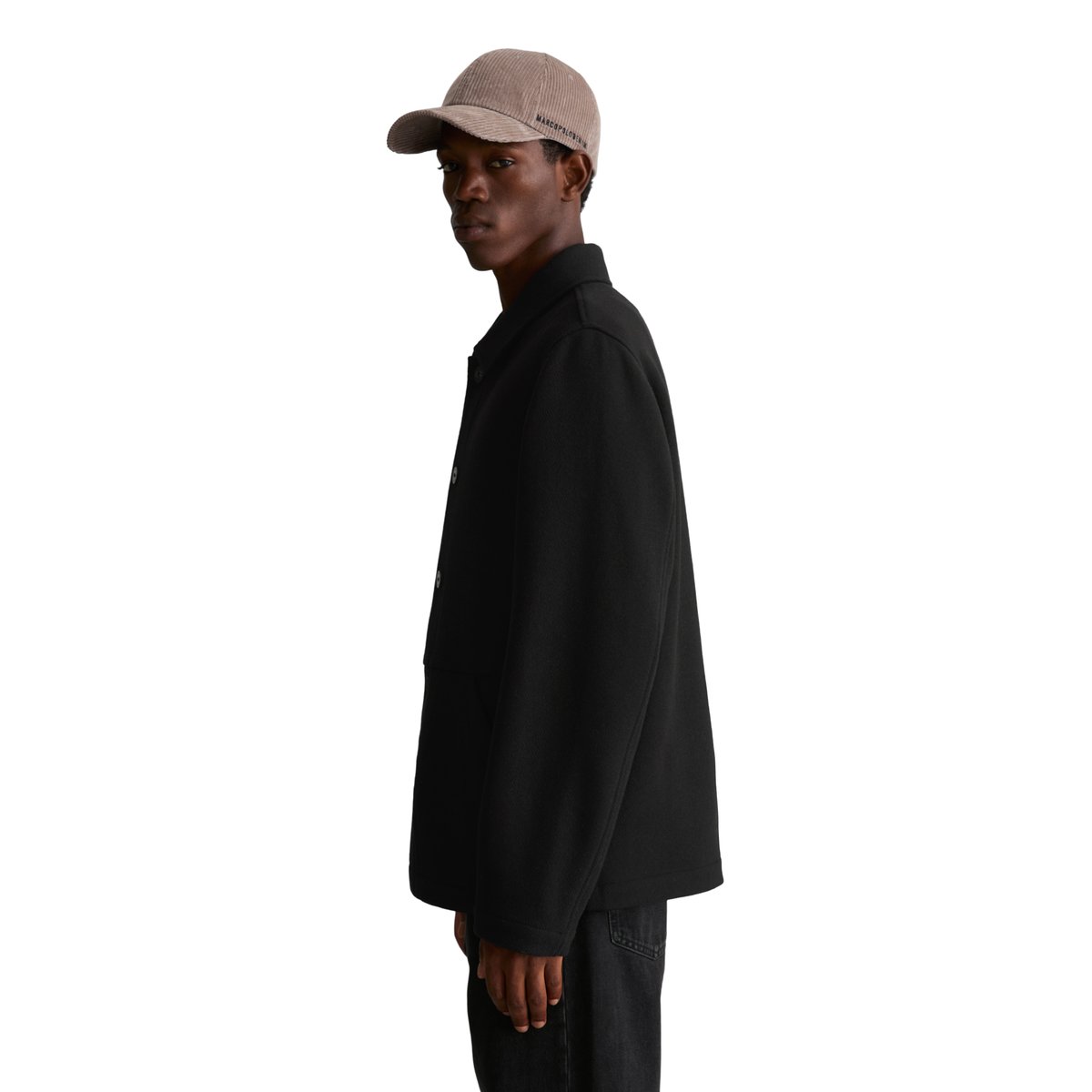 Veste en laine coupe classique en laine mélangée contenant des fibres recyclées noir, MARC O’POLO DENIM