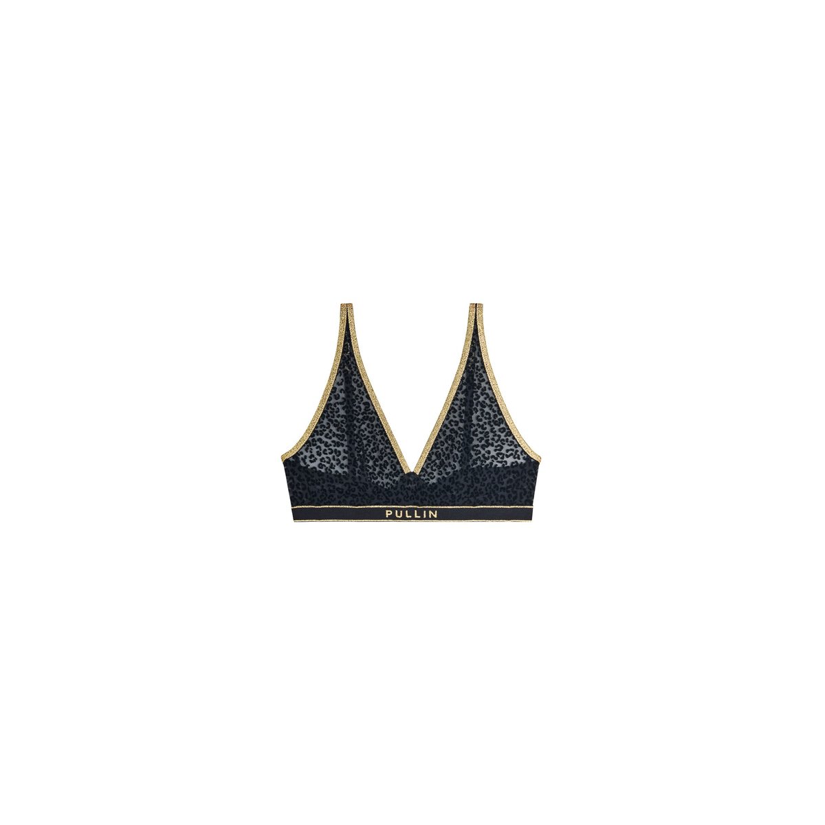 TRIANGLE FOULARD FAUVE noir, PULLIN