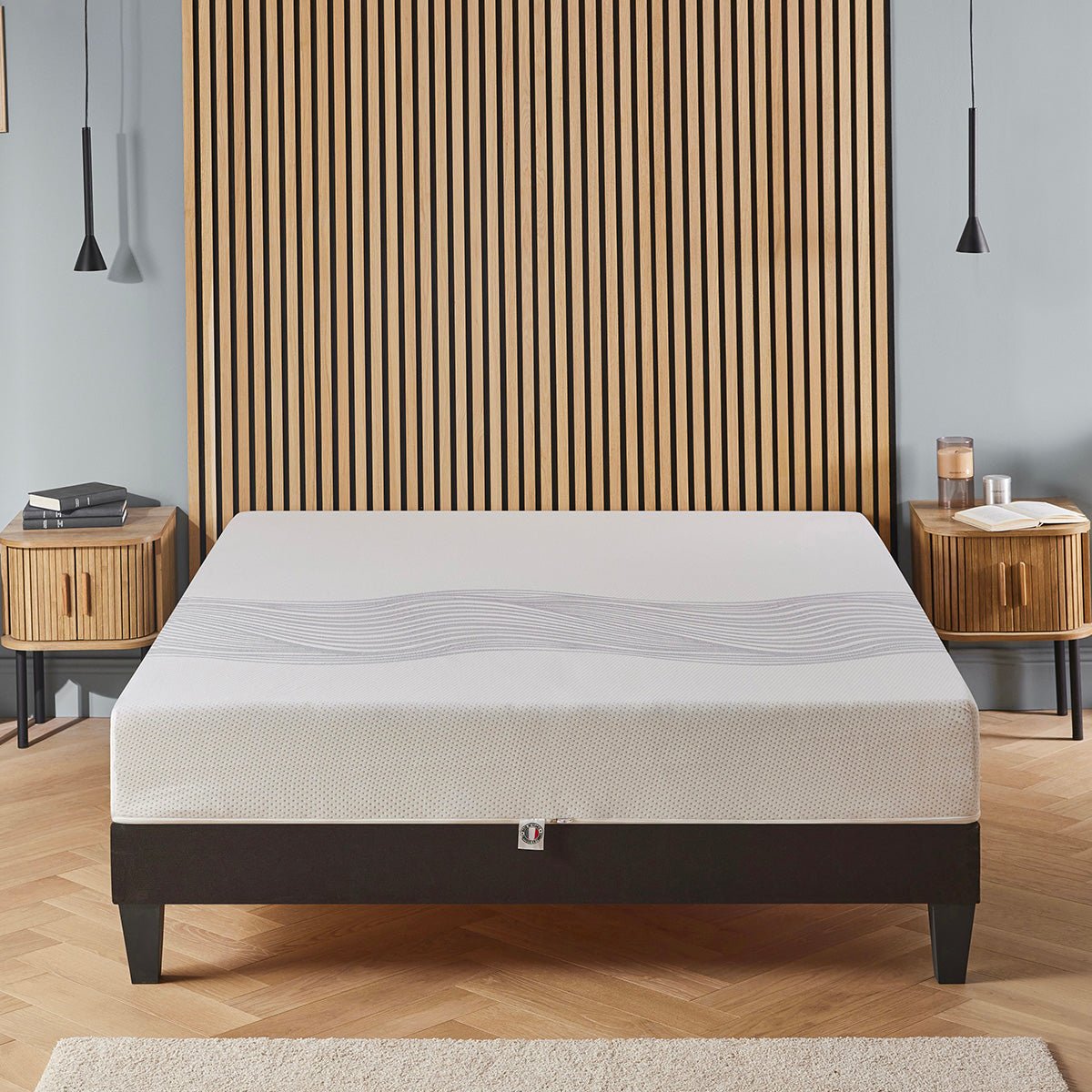 Matelas Mousse Sensitive 140x200 cm Accueil Mémoire de forme blanc, OLYMPE LITERIE
