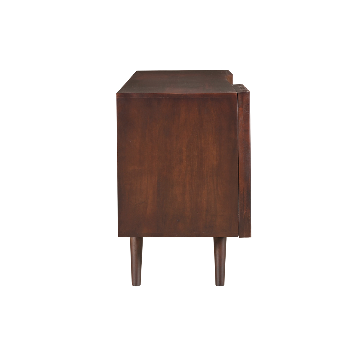Buffet scandinave en bois 2 portes coulissantes L140 cm ALBA noyer, MILIBOO