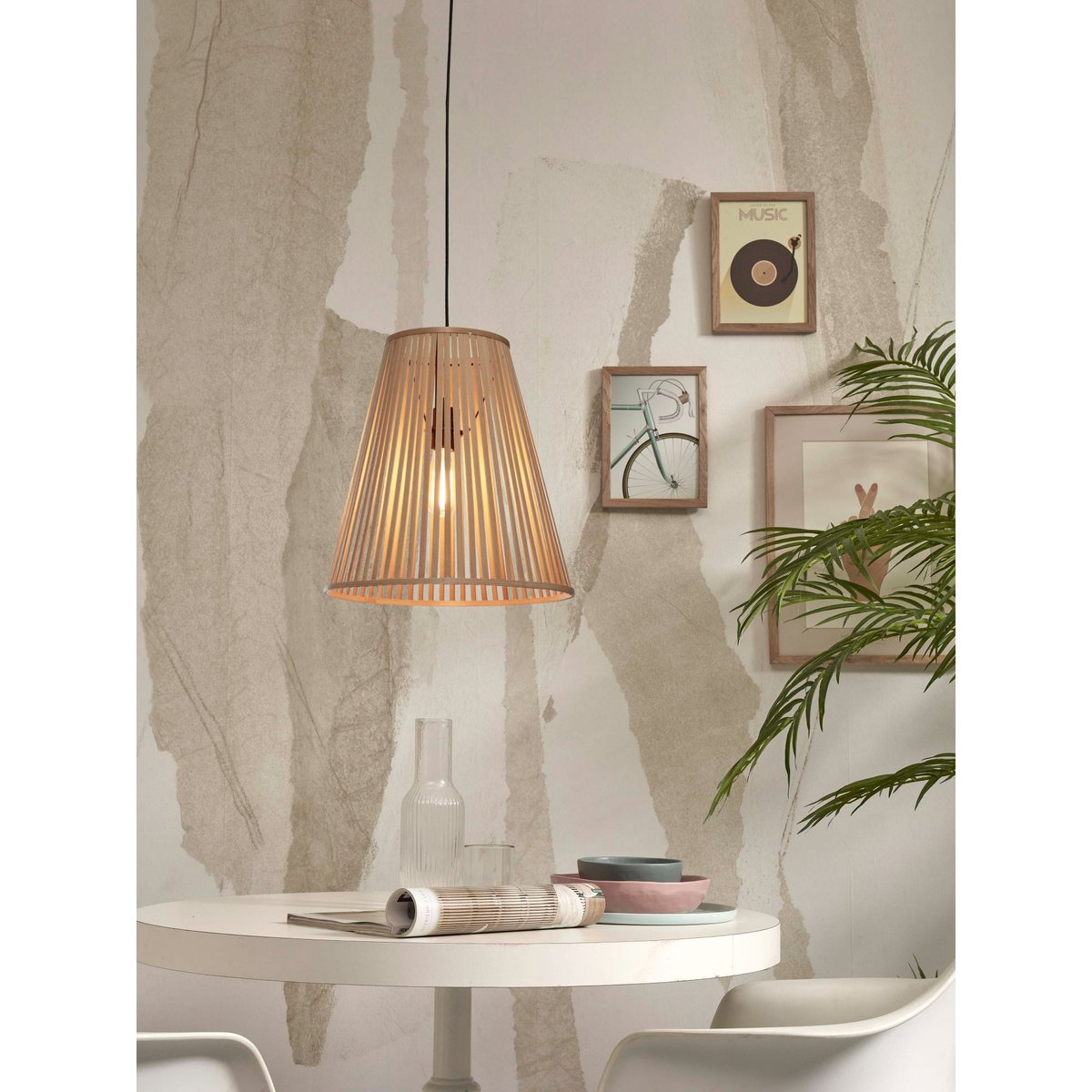 Lampe Suspendue Bambou MERAPI naturel, GOOD & MOJO