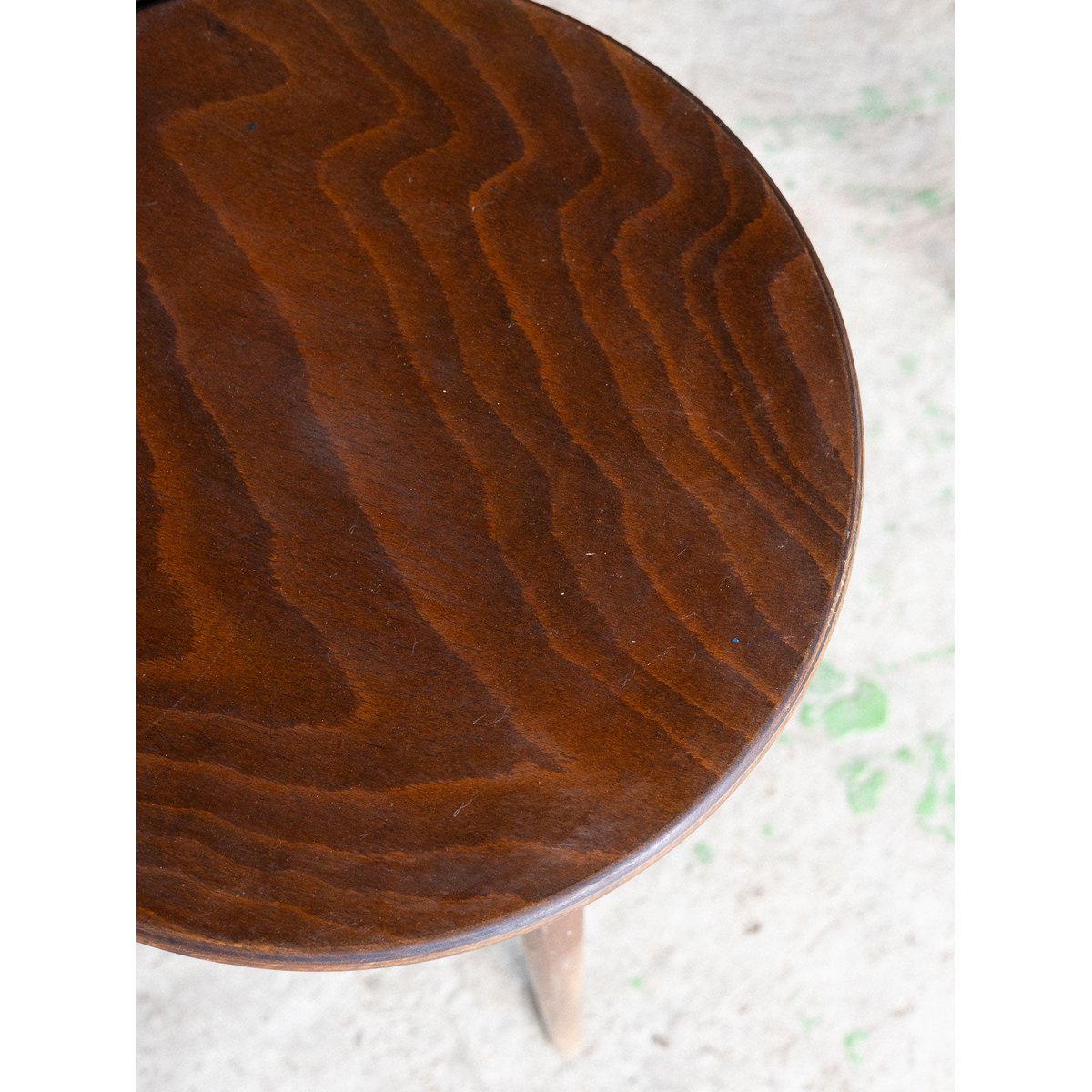 Chaise Mondor Baumann Alma N°1884 - Bon état bois foncé, DEBONGOUT