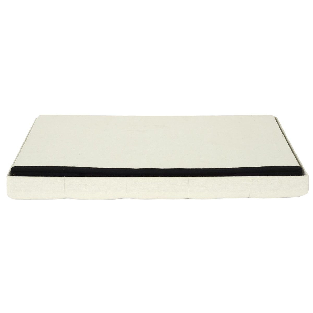 Coffre de rangement banc pliable Eleonor Beige beige, EDEN