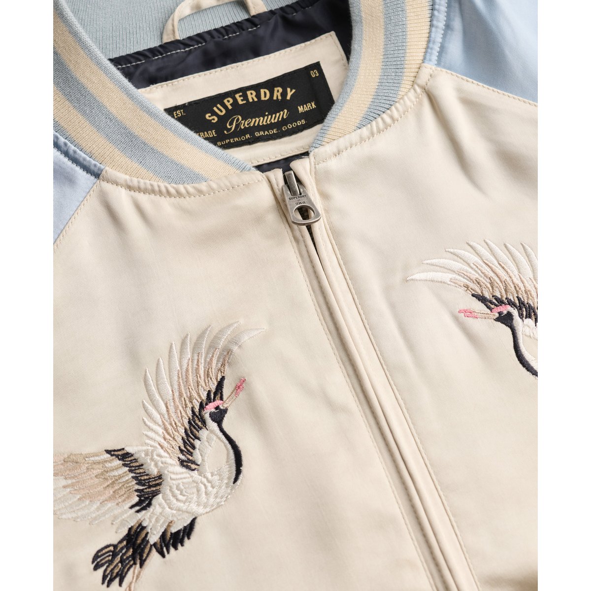 Bomber Suikajan avec Broderie bleu brouillard, SUPERDRY