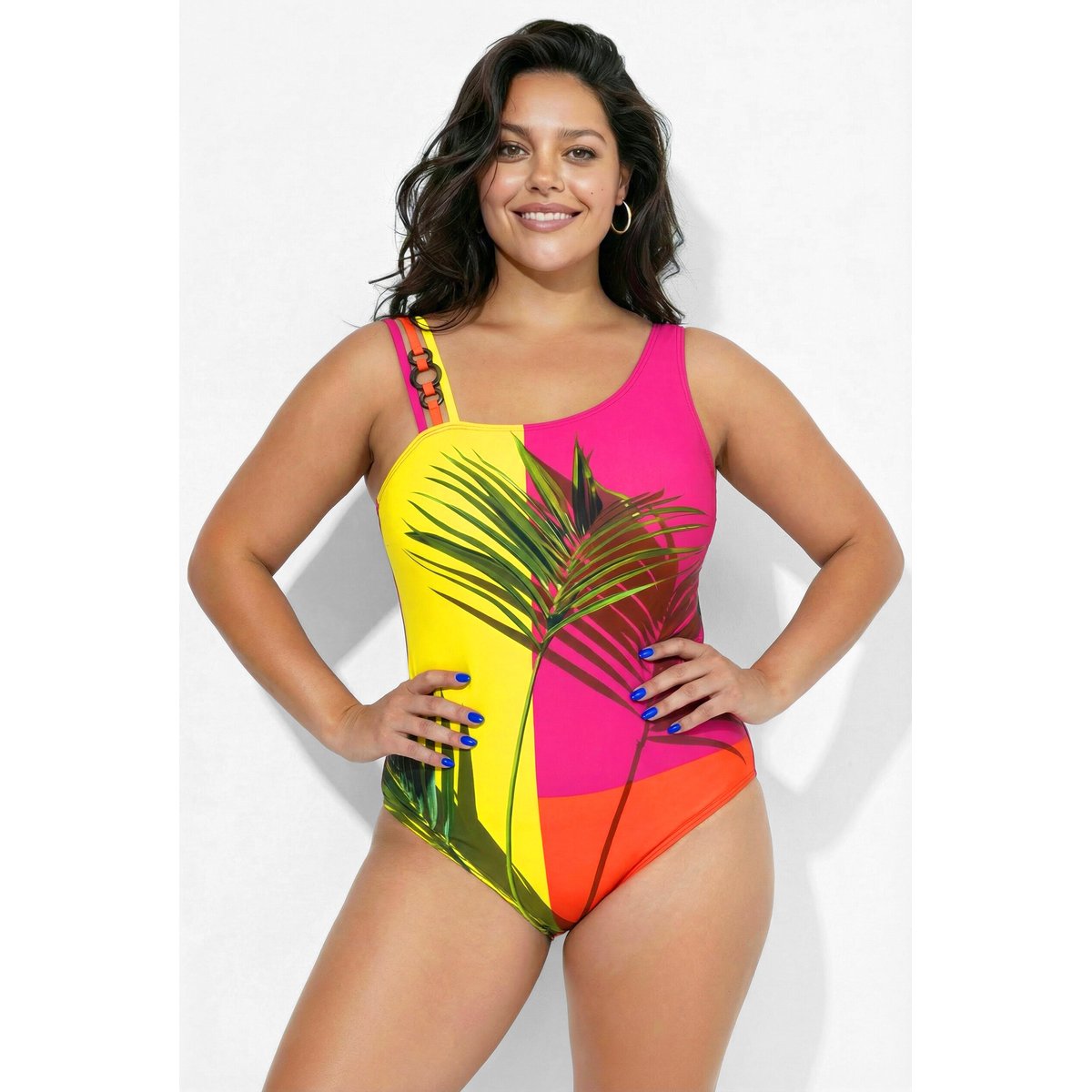 Maillot de bain à bonnets souples rose vif magenta, ULLA POPKEN